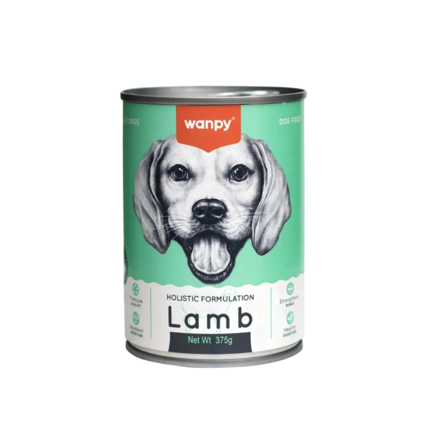 Wanpy canned wet dog food (lamb flavour) 375g