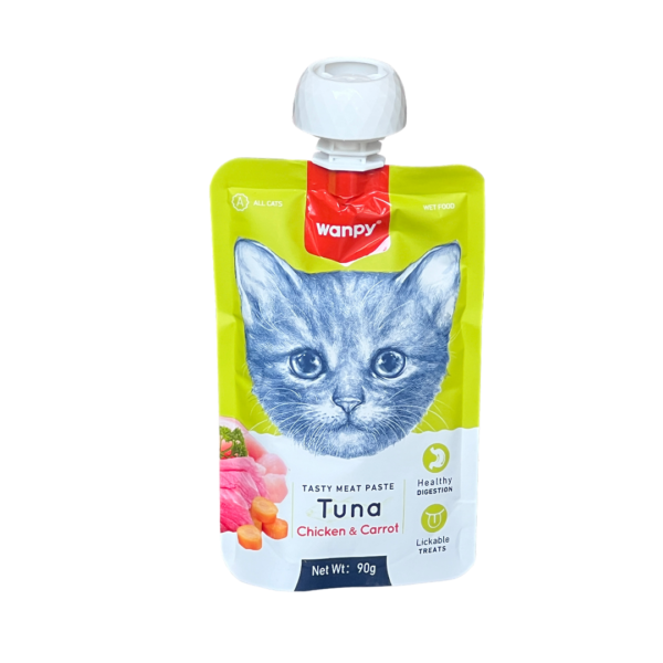 Wanpy tasty meat paste (Tuna, chicken and carrot) 90g