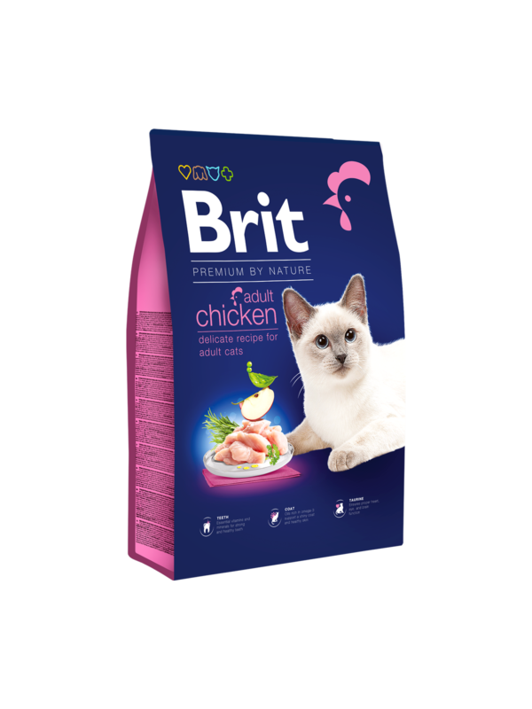 Brit premium adult chicken cat food