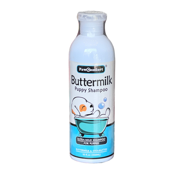 Pawcomfort buttermilk puppy shampoo (buttermilk and shea butter)