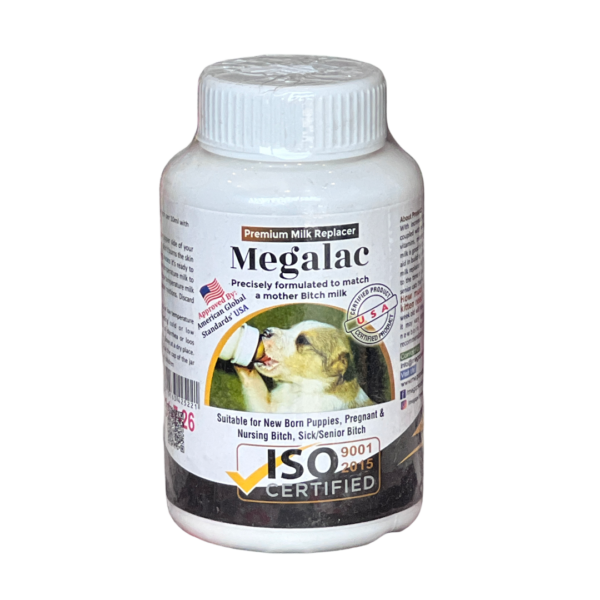Megalac premium milk replacer for puppies