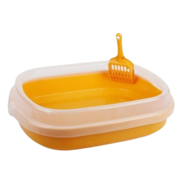 Litter tray with lid with scoop