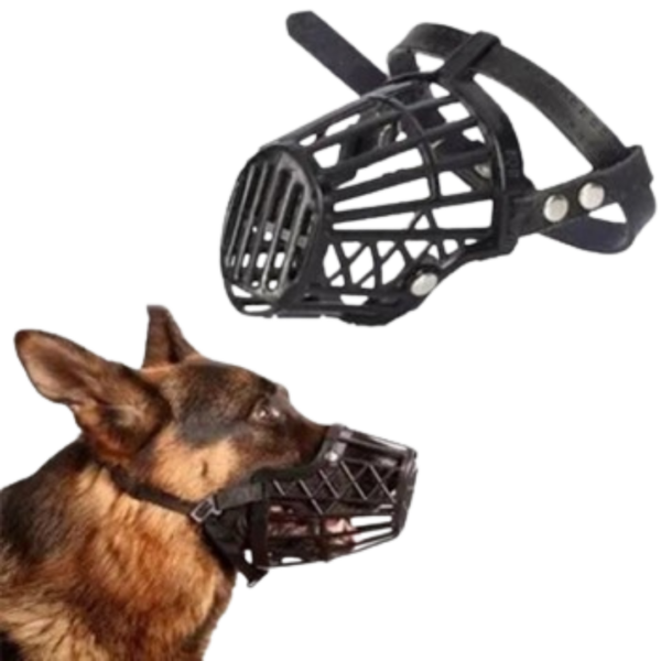 Plastic muzzle for dogs