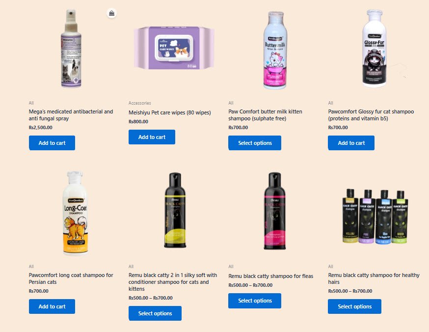 High-quality pet grooming products Lahore by Pawn and Pals – best pet shop in Lahore