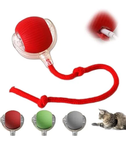 Rolling Vibrating Bounce Ball Toy for Cats & Dogs
