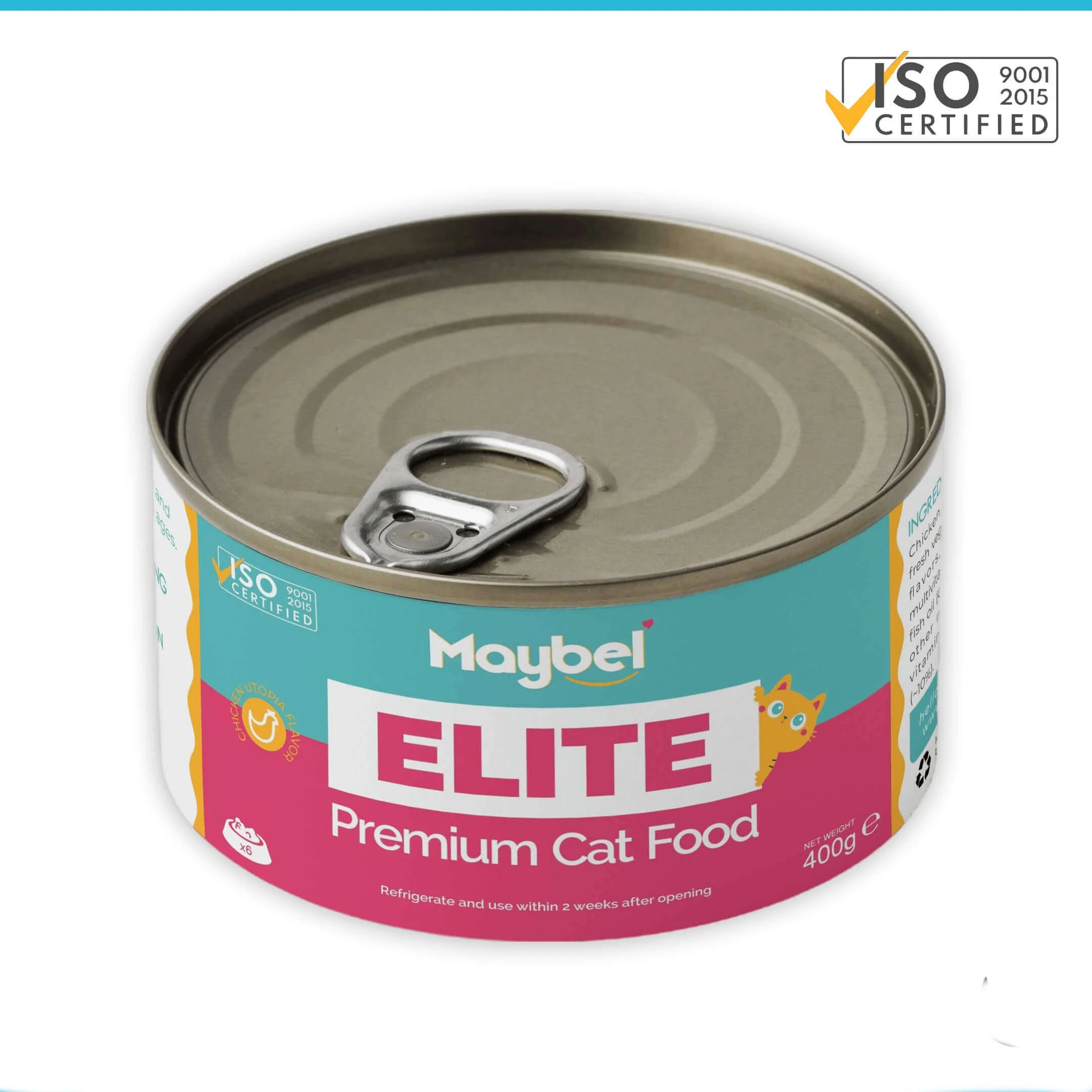 Maybel Elite Premium Wet Cat Food- 400gm Tin
