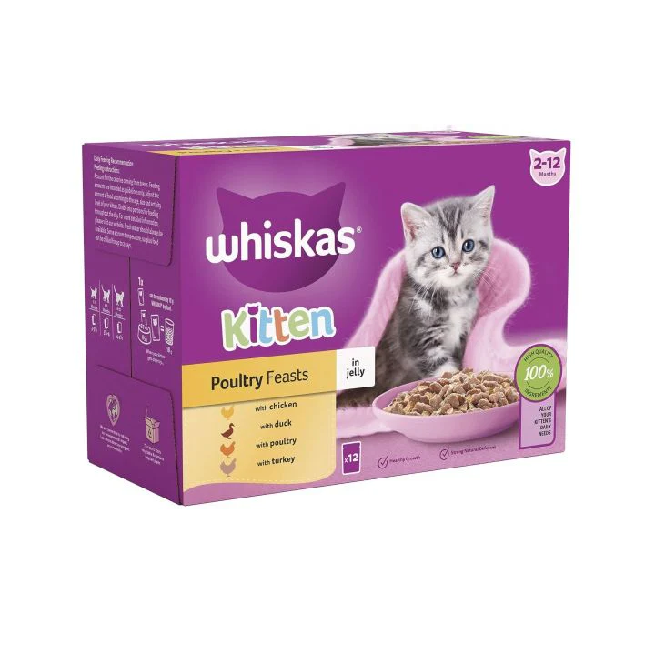 Whiskas Kitten Jelly (Poultry Feast)